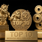 MEDAL MERDEKA BOTA FUN RUN GOLD