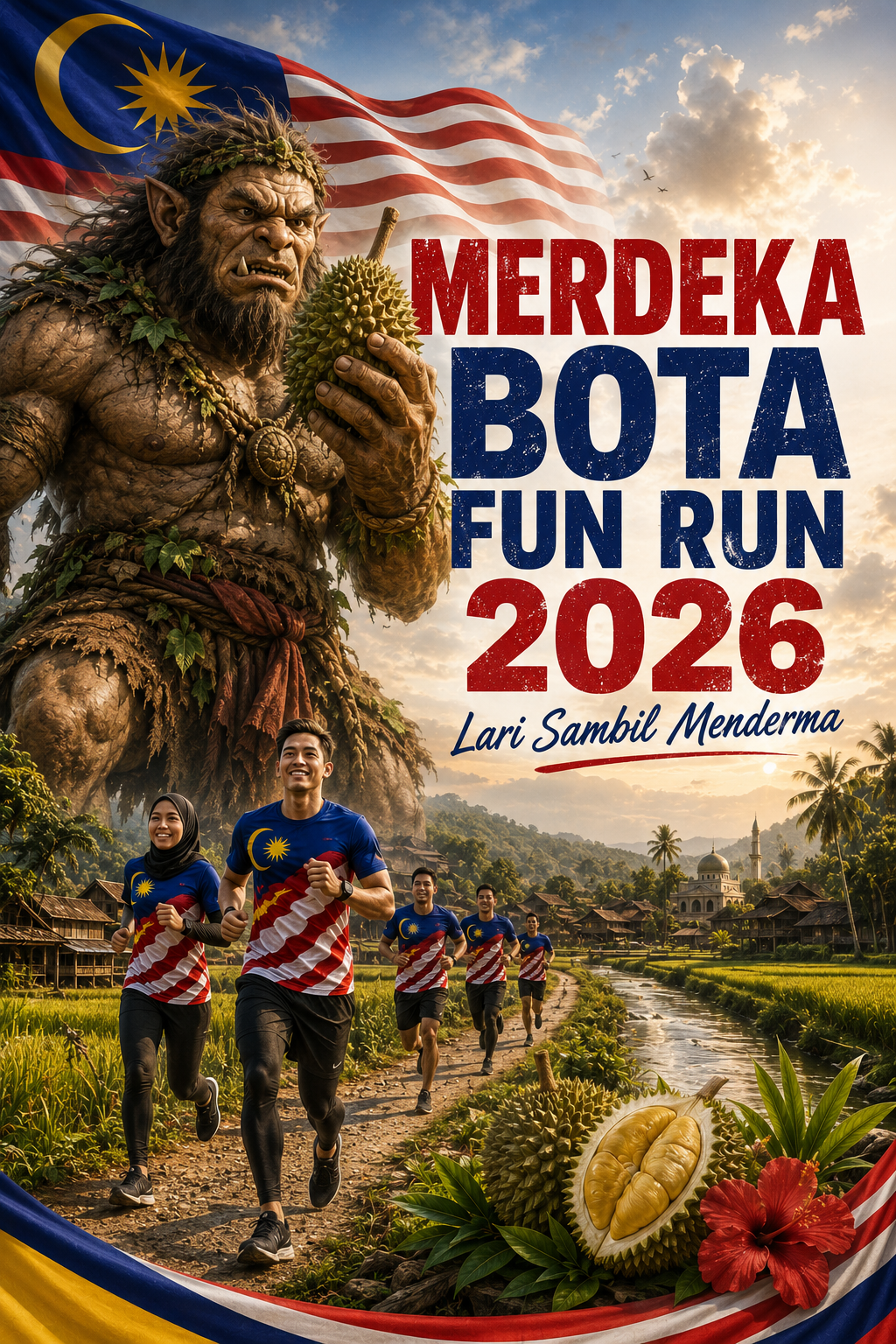 POSTER MERDEKA BOTA FUN RUN
